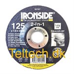 Slibeskiver Ø125mm Ø22,2  Tykkelse 7,0mm Stål Inox. Ironside 2-in-1 skrubskive forsat